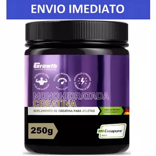Creatina Creapure Monohidratada 250g ou 100g - Growth Suplementos 100% Pura