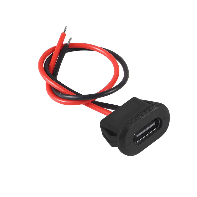 Conector jack tipo c usb com fio para adaptar
