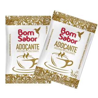 Adoçante - Sachê 0,6g - Kit com 20 - 40 - 60 - 80 - 100