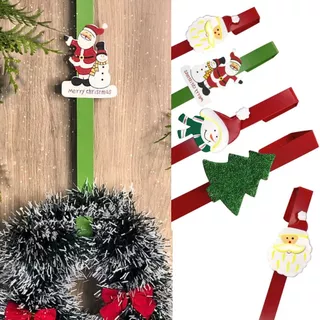 Suporte de Guirlanda 29cm Gancho Natalino Metal Ferro Sortido Natal Casa Porta Festas Eventos Decoração Natalina Enfeite
