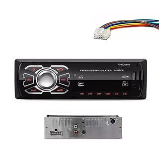 Som Radio Mp3 Automotivo Para Carro Entrada Usb e Auxiliar Fm Leitor De Cartão SD Visor Com Led Lançamento
