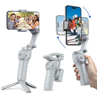 Estabilizador Gimbal Celular Com Rastreamento Facial 3 Eixos Profissional Portátil Bluetooth