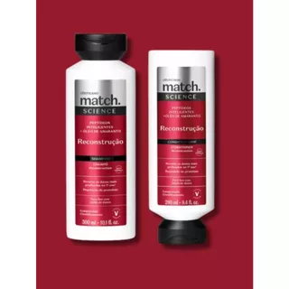 Match Science Reconstrução: Shampoo 300ml + Condicionador 280ml - O Boticário