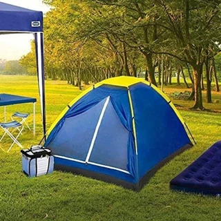 Barraca Mor Iglu 2 3 e 4 Pessoas Lugares Acampamento Camping Azul em Oferta na Shopee