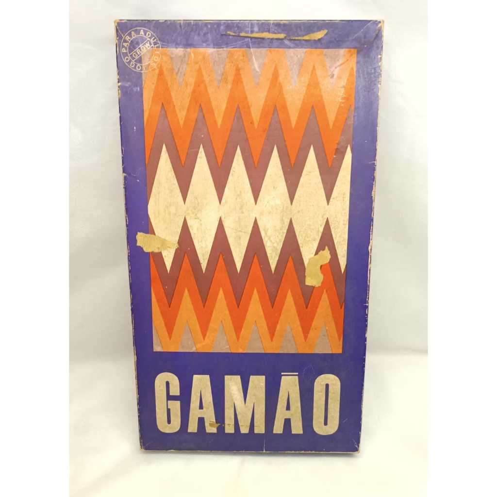 Jogo Gamão Grow Completo Original Antigo Anos 80