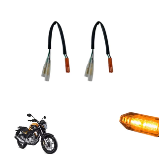 Par de Plug Adaptador Conector Pisca Seta Bala Palito Honda Sem Cortar Fio