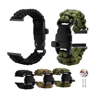 Pulseira 20mm de Nylon Tatica Paracord para p8/p68/p80/p70/ls02/ galaxy active amazfit bip/dtx promocao