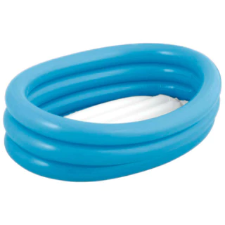 Banheira Inflável Oval 55 L Azul Fundo inflável - Mor