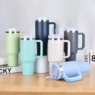 Copo Térmico Cruzeiro Do Neymar (Com Logo )E Canudo Aço Inoxidável Caneca Térmica Com Alça Capacidade De 1200ml
