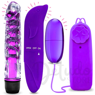 Kit Vibrador Ponto G Golfinho + Vibrador Unissex Jelly Pênis Clitóris + Vibrador Bullet Multivelocidades Sex Shop em Oferta na Shopee