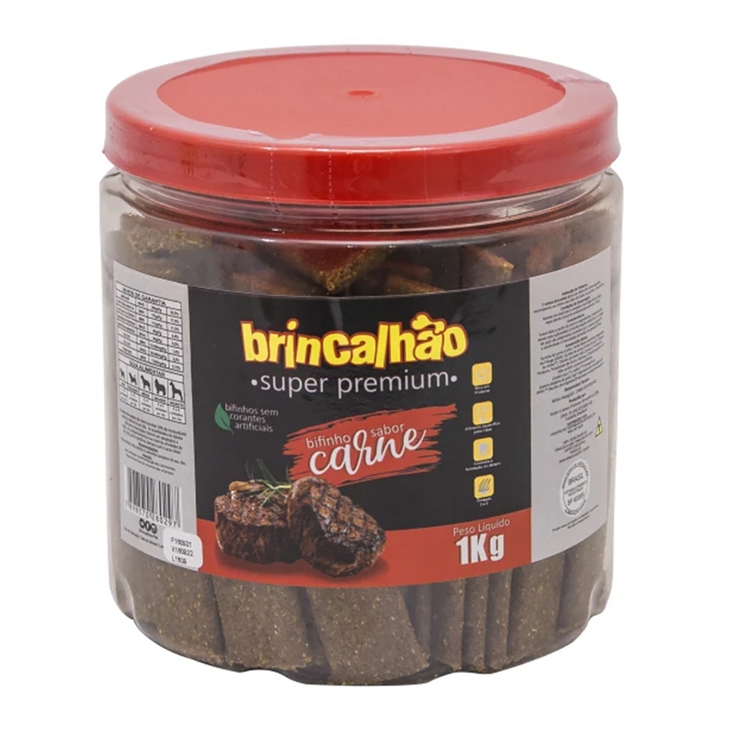 Bifinho Cachorro Super Premium Petiscos Snacks Dental Brincalhão em Oferta na Shopee