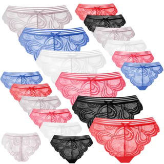 Z&D Lingerie Kit5 Peças Calcinha de Renda Tanga 606