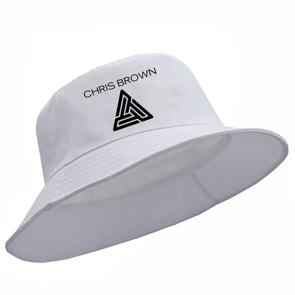 Chapéu Bucket Hat Chris Brown Rapper Americano Unissex