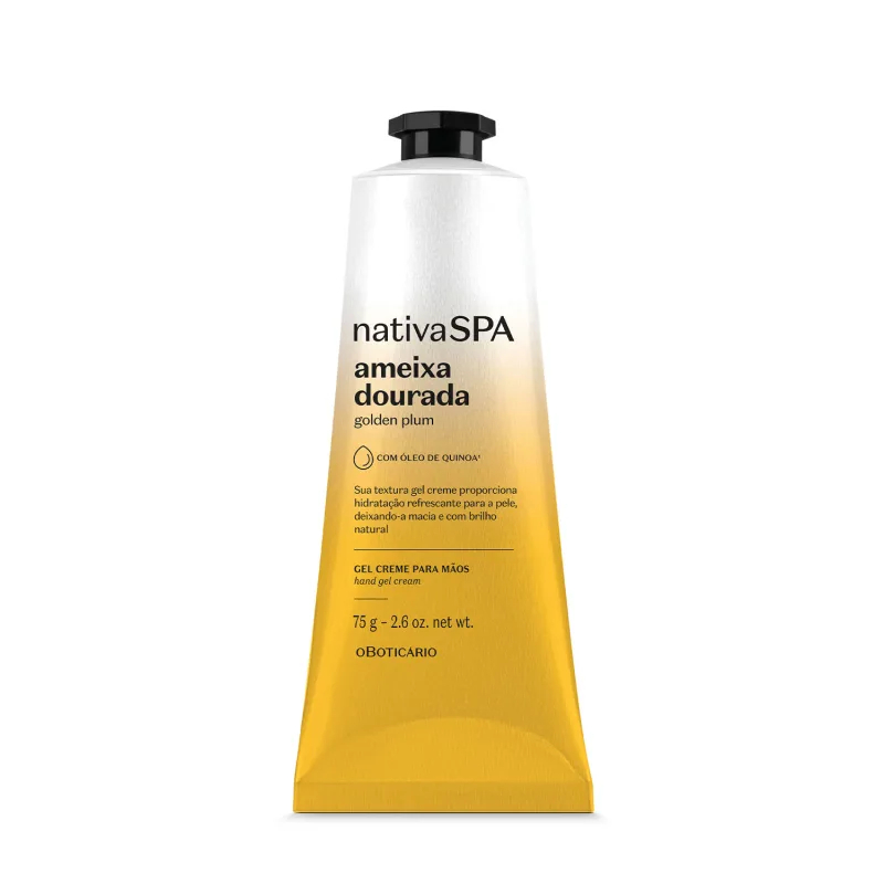 Gel Creme Para as Mãos Nativa Spa Ameixa Dourada - 75g (o Boticário) em Oferta na Shopee