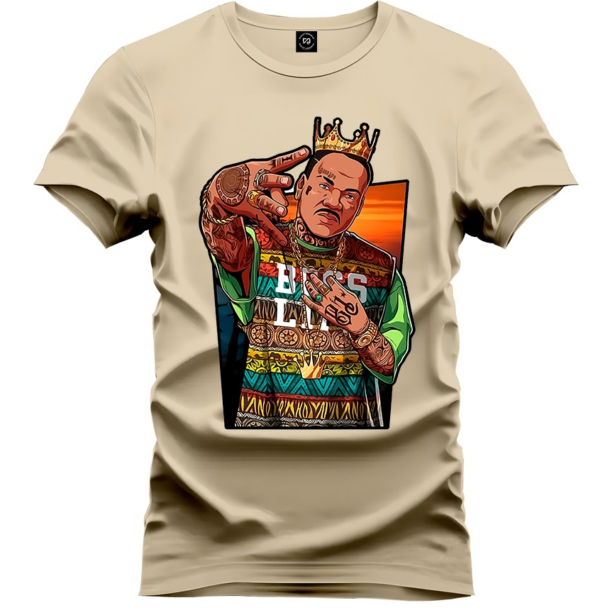 Camisa Algodão Masculina Martin Luther King Rap Americano Streetwear