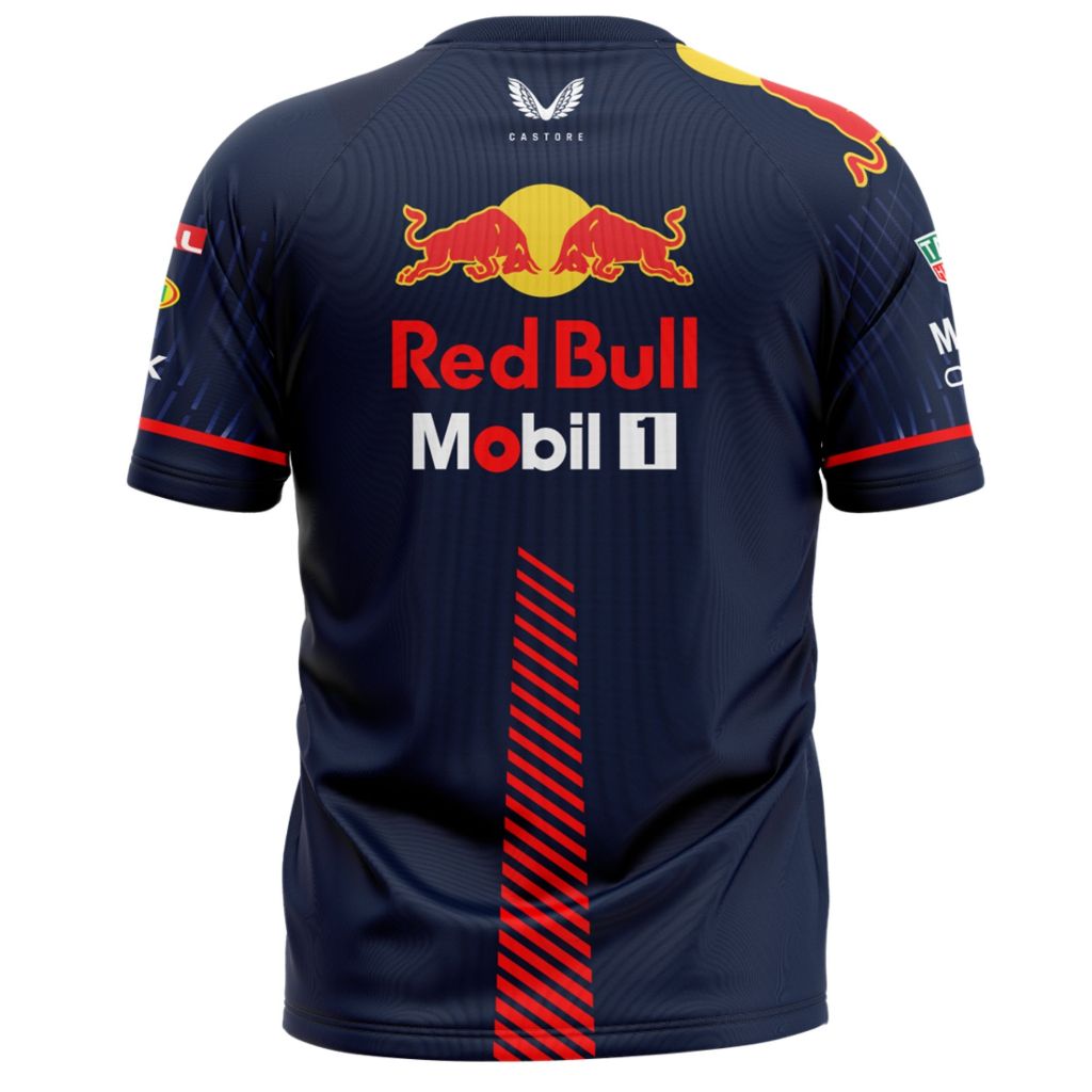 Camiseta Esportiva Fórmula 1 Red Bull Dry Fit Treino Proteção UV