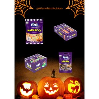 Kit Fini Halloween - MarshMallow - Bala De Gelatina - Tubes - Guloseimas
