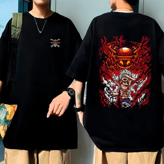 Camisa Oversize Camiseta Anime Rei dos Piratas Mangá