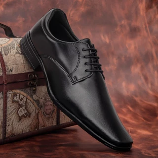 Sapato Social Masculino Preto de Amarrar - Elegância, Conforto e Durabilidade | Soft Gel Calçados - Ideal para Ocasiões Formais e Uso Diário, com Solado Antiderrapante e Design Clássico. Produzido em Franca com Qualidade Excepcional