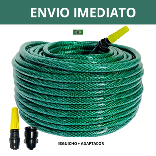 Mangueira De Jardim Reforçada Trançada Completa Limpeza 50 30 25 20 15 10 Metros