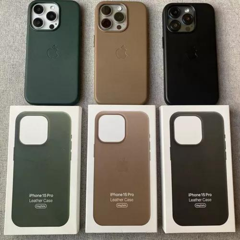 Nova Capa Magsafe De Couro Para IPhone 12 13 14 15 16 Plus Pro Max Com Adsorção Magnética