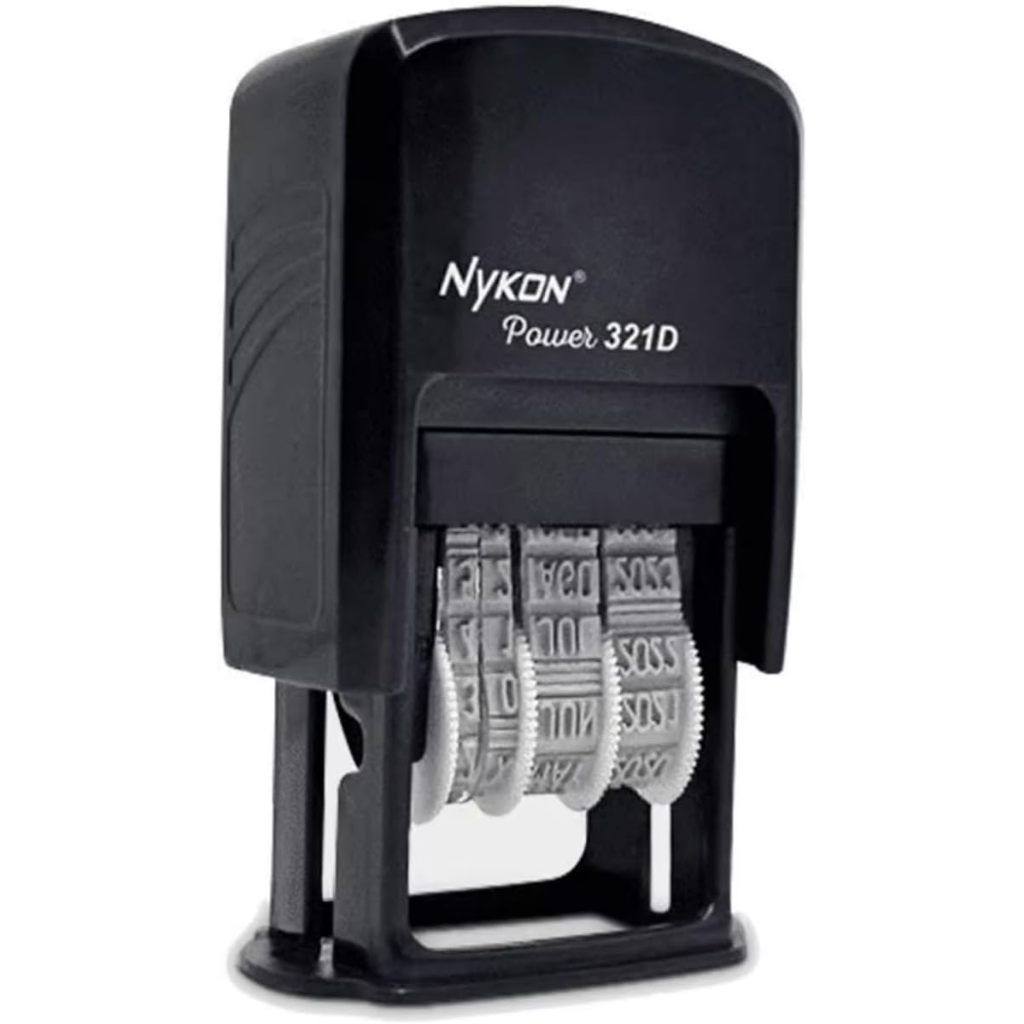 Carimbo Datador Automático Nykon 4mm x 22mm - N 321D | Shopee Brasil
