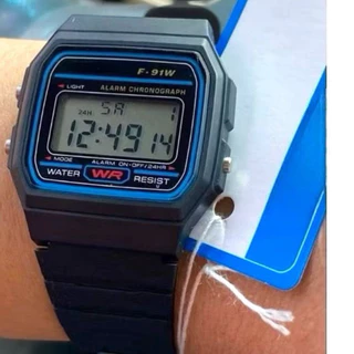 Relógio digital F-91W Premium Series digital 100% a prova d água Presente para homens