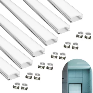 (Promoção) Kit 10 Metros Perfil + Fita de led 240 leds + Fonte slim