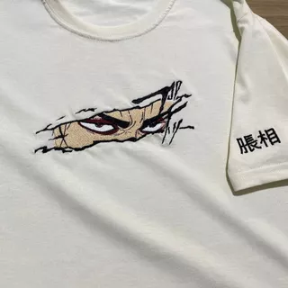 Camiseta Choso Bordado anime jujutsu kaisen Blusa 100% algodão streetwear