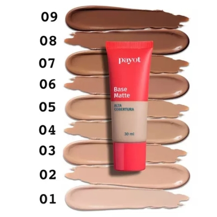Base Matte Alta Cobertura Payot 30ml Promoção Escolha Cor | Shopee Brasil