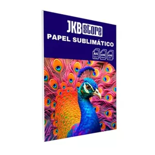 Papel JKB A4 FUNDO ROSA - Para Sublimação - Pct 100 folhas - Secagem Rapida