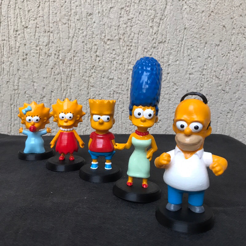 Boneco colecionável Os Simpsons Homer Marge Lisa Bart Meggie ...