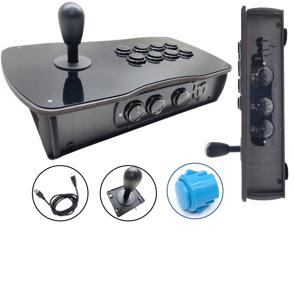 Controle Arcade Fliperama Usb Pc Ps3, Rasp e Tvbox compatível | Shopee ...