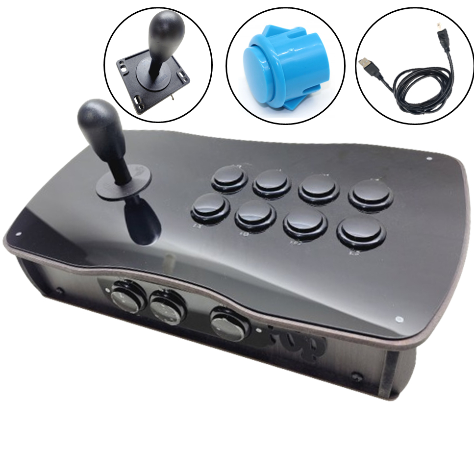 Controle zero delay Arcade Fliperama Usb Pc Ps3, Rasp e tvbox ...