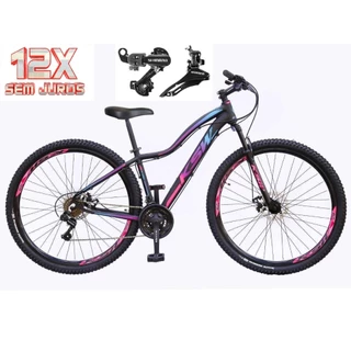 Bicicleta Feminina Aro 29 Ksw Mwza Alumínio 24v Câmbios Shimano Tz Freio Disco Garfo Suspensão em Oferta na Shopee