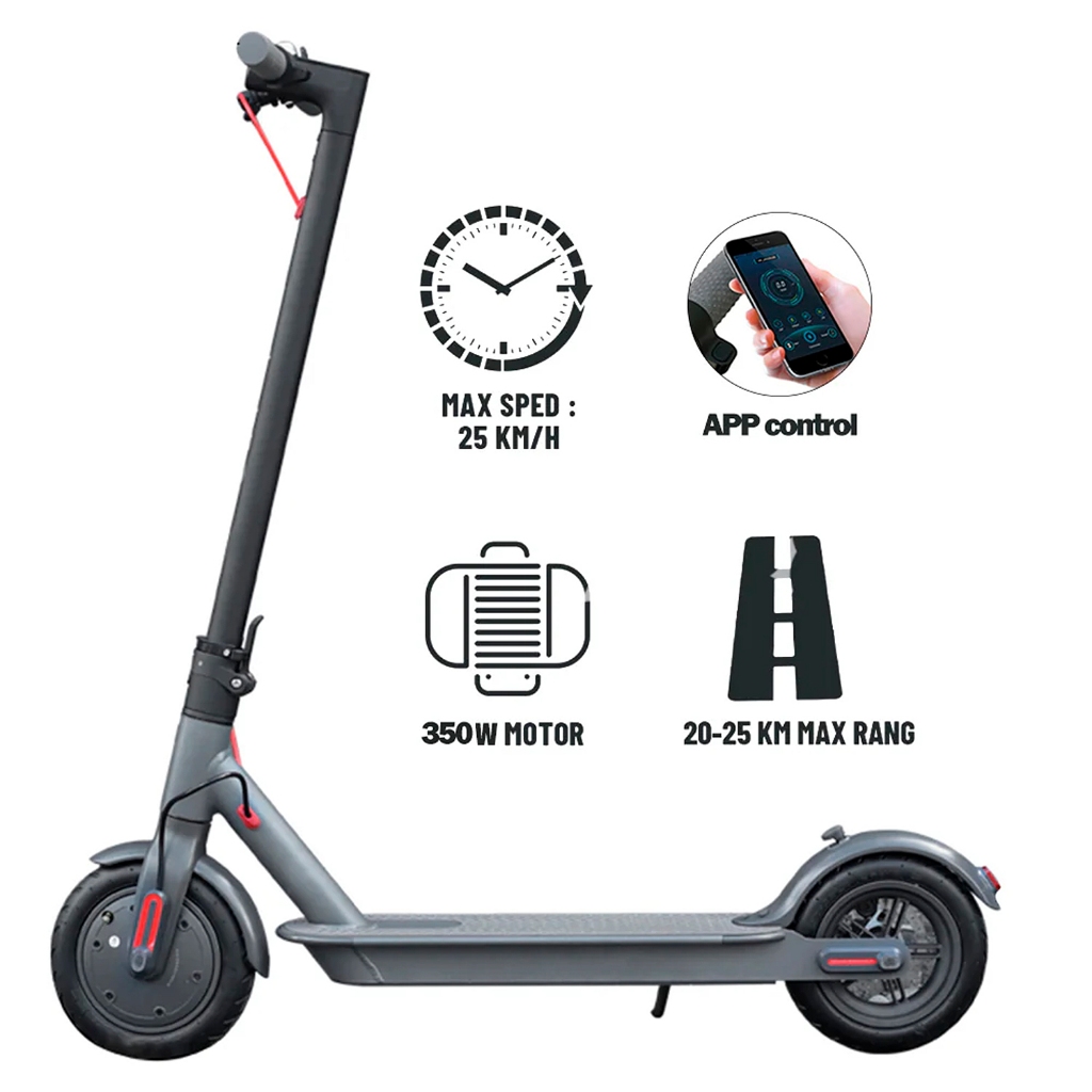 Patinete Scooter Elétrico Ydtech Dobrável Até 25km/h C/ Nf-e