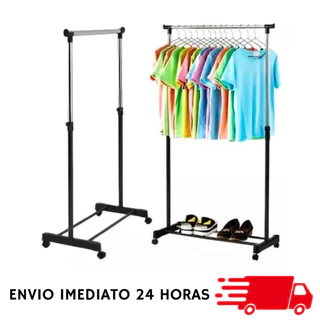 Cabideiro Arara De Roupas Organizador 130cm Com Sapateira