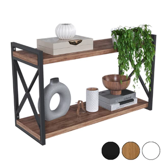 Prateleira Decorativa X Estilo Industrial 60X20 para Salas, Escritórios, Quartos, Salas de Estar