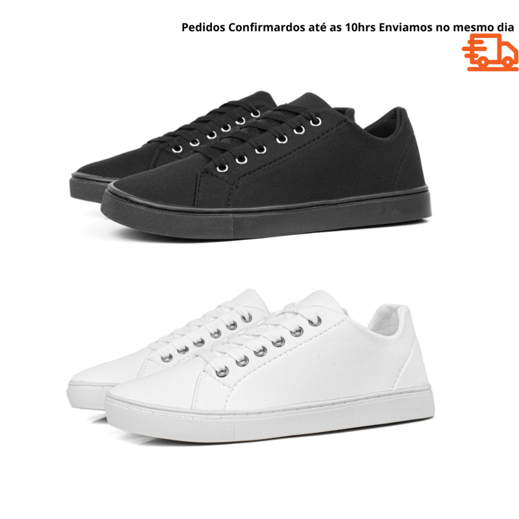 Kit 2 Tênis Casual Masculino Sapatênis Adulto Estiloso Na Moda Barato