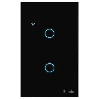INTERRUPTOR SMART ZINNIA, 2 BOTÕES, 10A, 2 BOTOES, 50/60HZ, PRETO, ZNS-I2B-BK01 em Oferta na Shopee