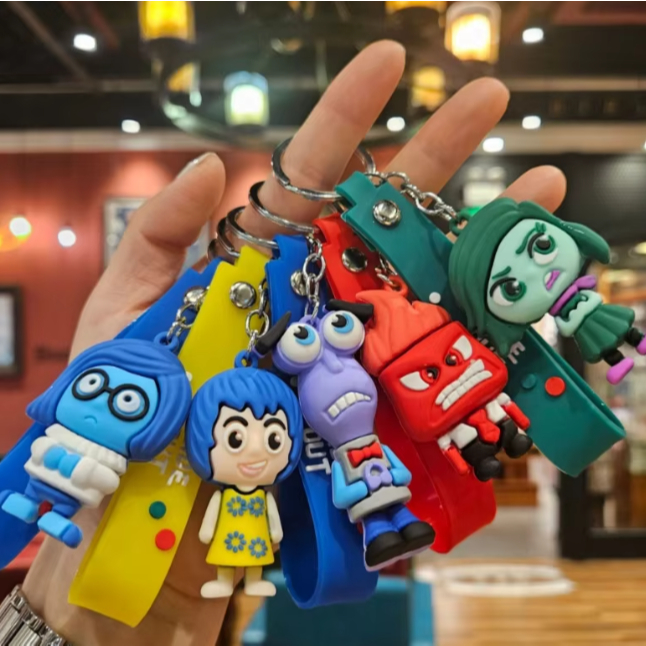 Divertidamente Figura Chaveiro 7-9cm Acessórios para Malas, Presentes para Fãs Coleção 7-9cm