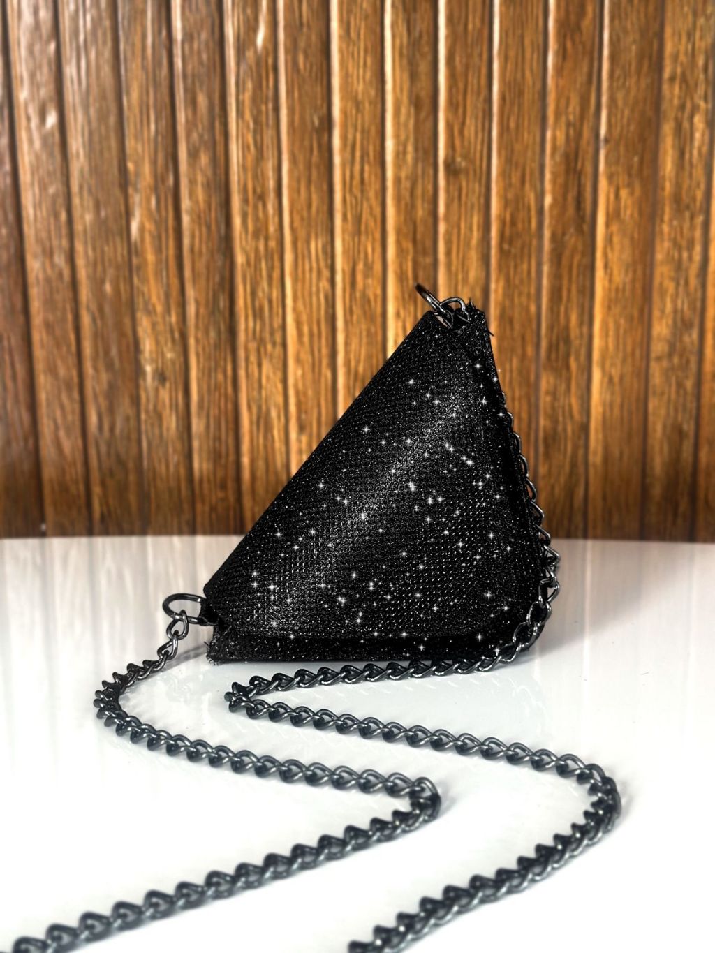 バッグ MEDI TRIANGLE GLITTER BAG /Ameri Vintage Ameri（アメリ）の「MEDI TRIANGLE GLITTER BAG（ハンドバッグ）」 - WEAR