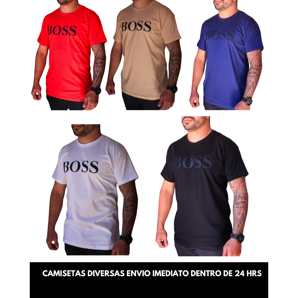 Camisa Masculina Algodão 100% Fio 30.1 Marca - Envio Imediato