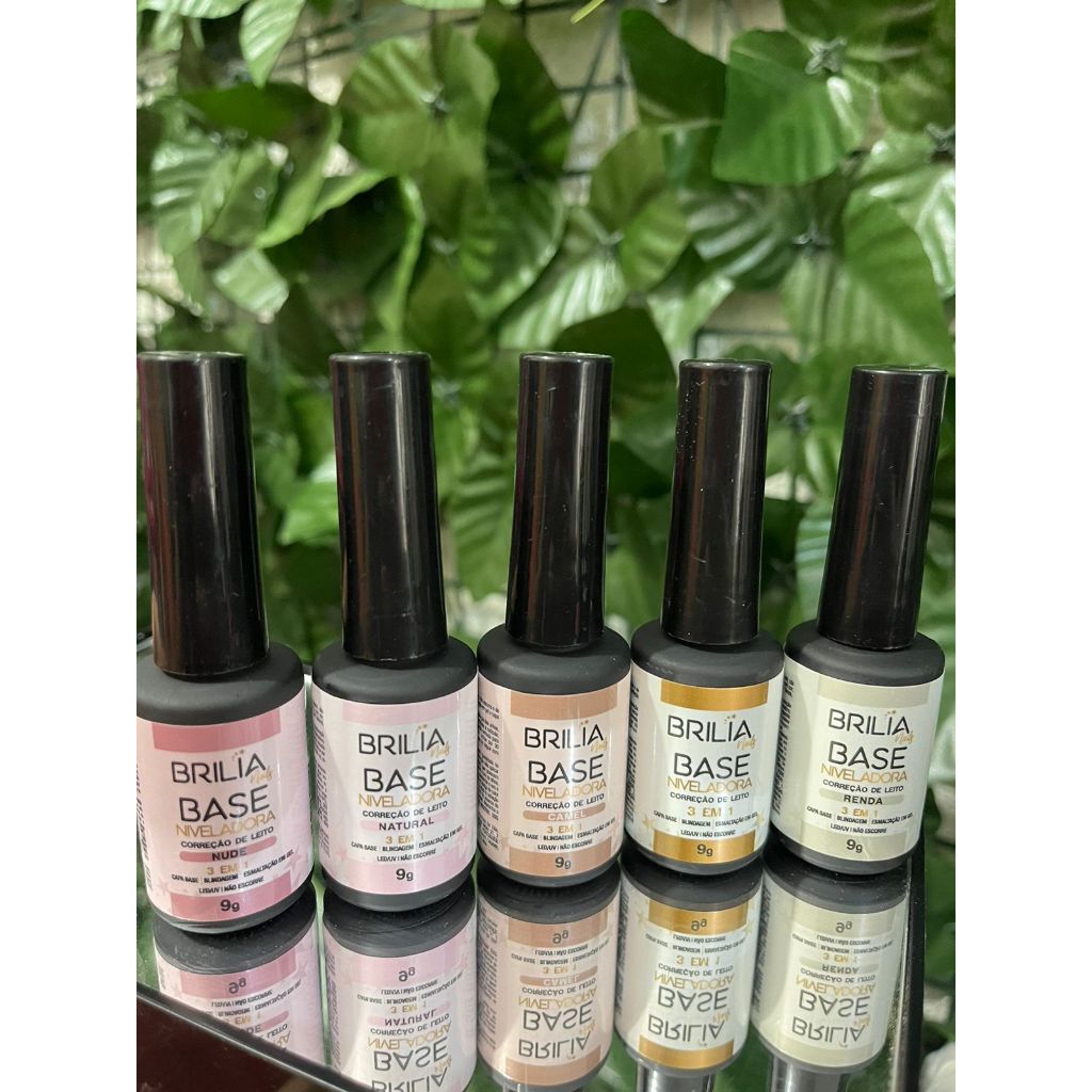 Brilia Nails Base Niveladora 3 em 1 9g Esmaltação Em Gel Blindagens ...