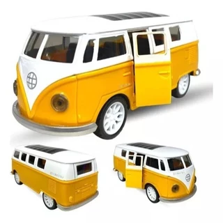 Kombi Carrinho De Ferro Abre Portas Coleção Miniatura
