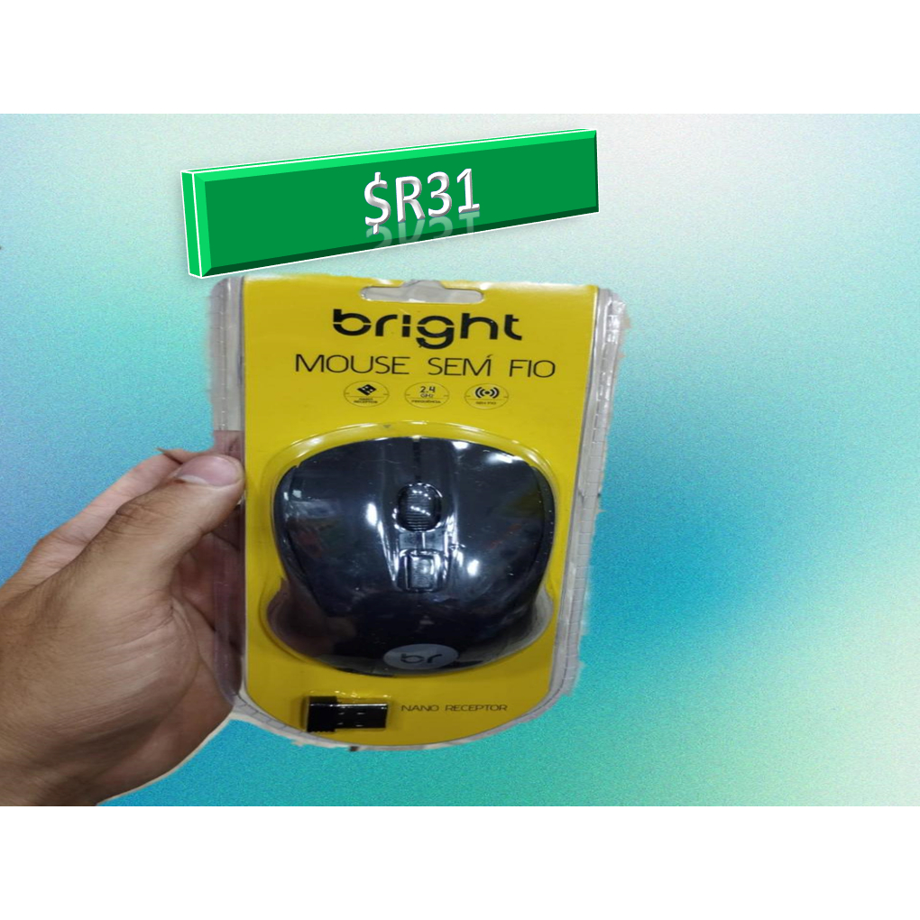 Mouse sem fio Bright | Shopee Brasil