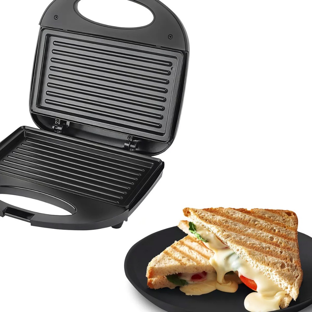 Sanduicheira misteira Grill Elétrica Antiaderente Preto Be smart