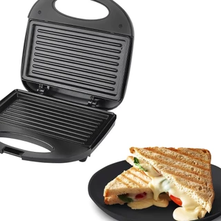 Sanduicheira misteira Grill Elétrica Antiaderente Preto Be smart