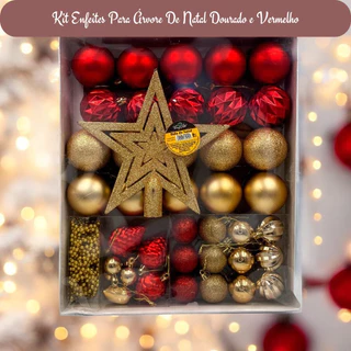 Kit Enfeites Árvore Natal Decoração Natalina Bolinhas Estrela Coração Lindo Cordão Perola
