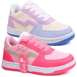Tênis Infantil Rosa Escolar Casual Flexível para Maior Liberdade de Movimento